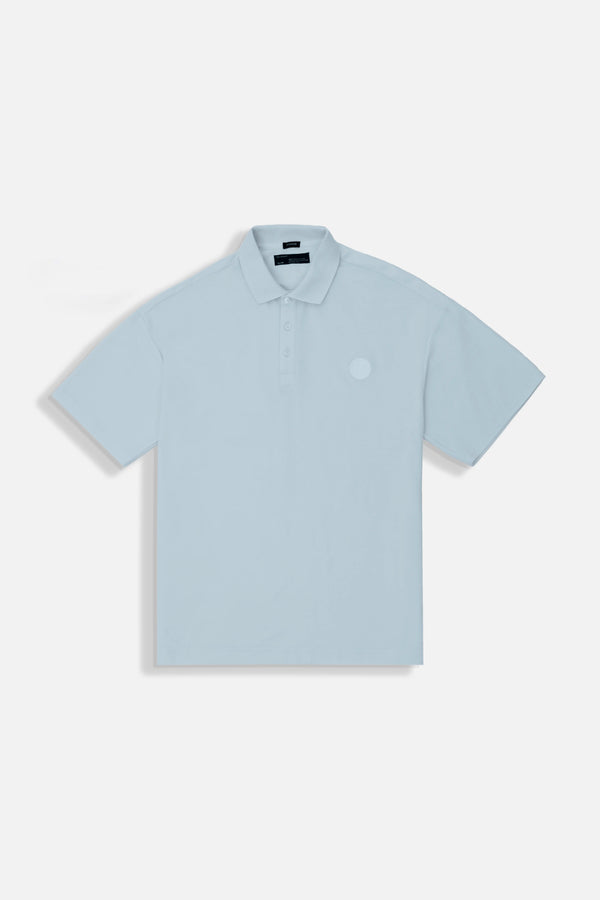 POLO MANGA LARGA COLOR AZUL CHAMBRAY
