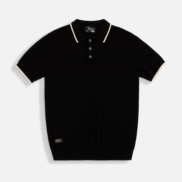 POLO MANGA CORTA COLOR NEGRO