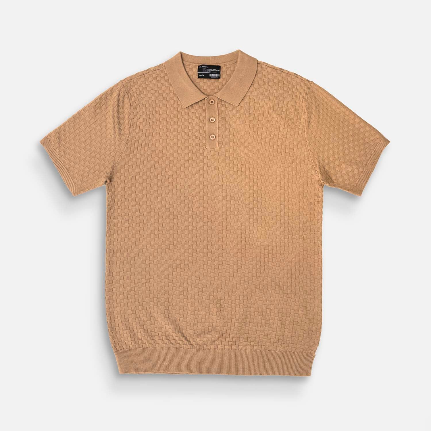 POLO MANGA CORTA COLOR TAUPE