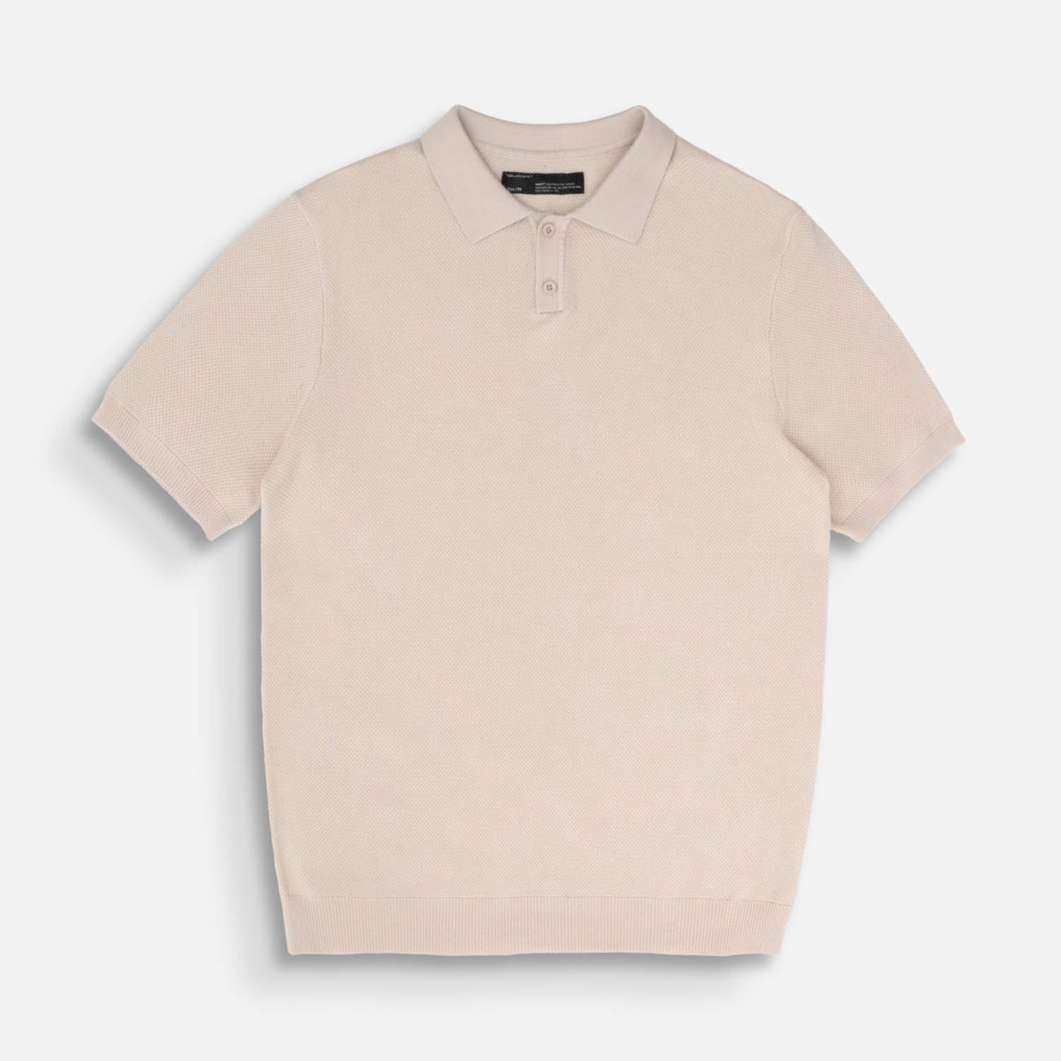 POLO MANGA CORTA COLOR BEIGE