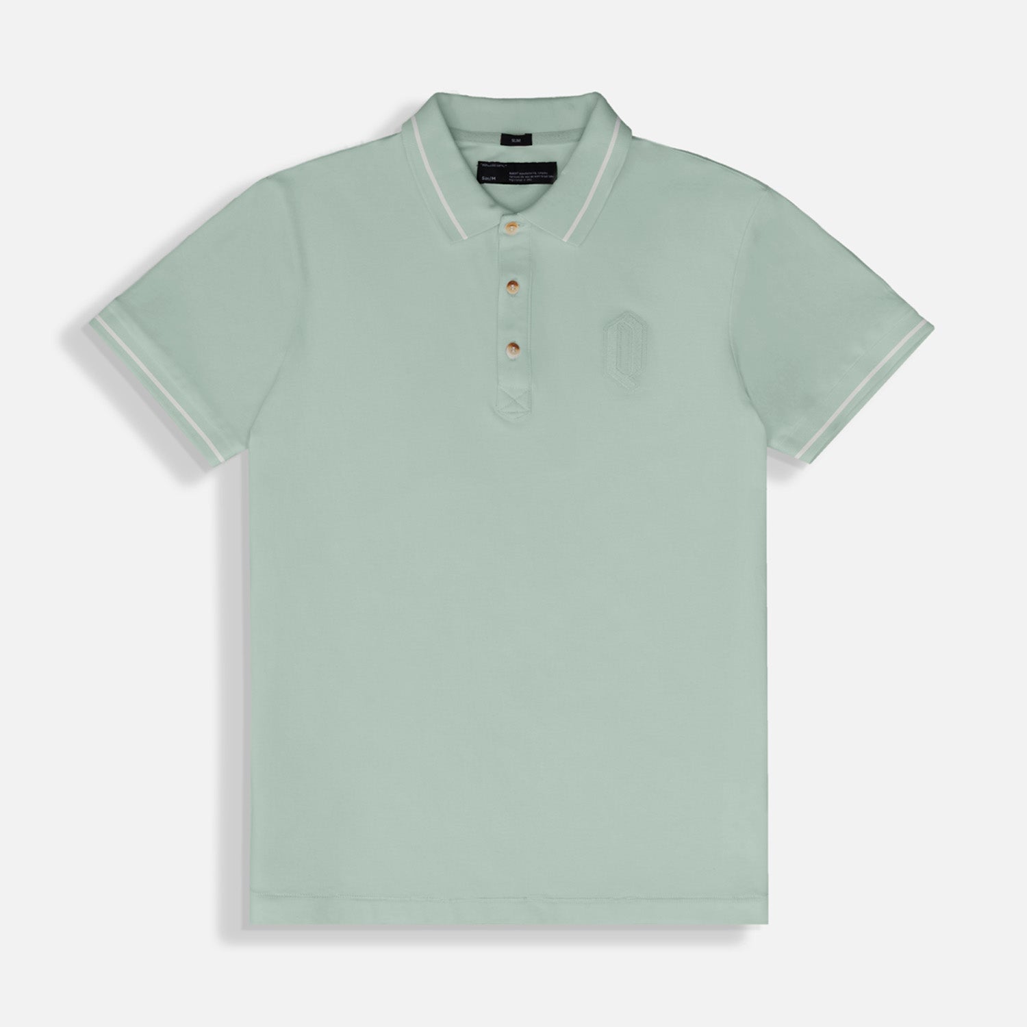 POLO MANGA CORTA COLOR VERDE MENTA EMPOLVADO