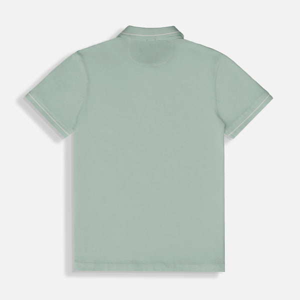 POLO MANGA CORTA COLOR VERDE MENTA EMPOLVADO