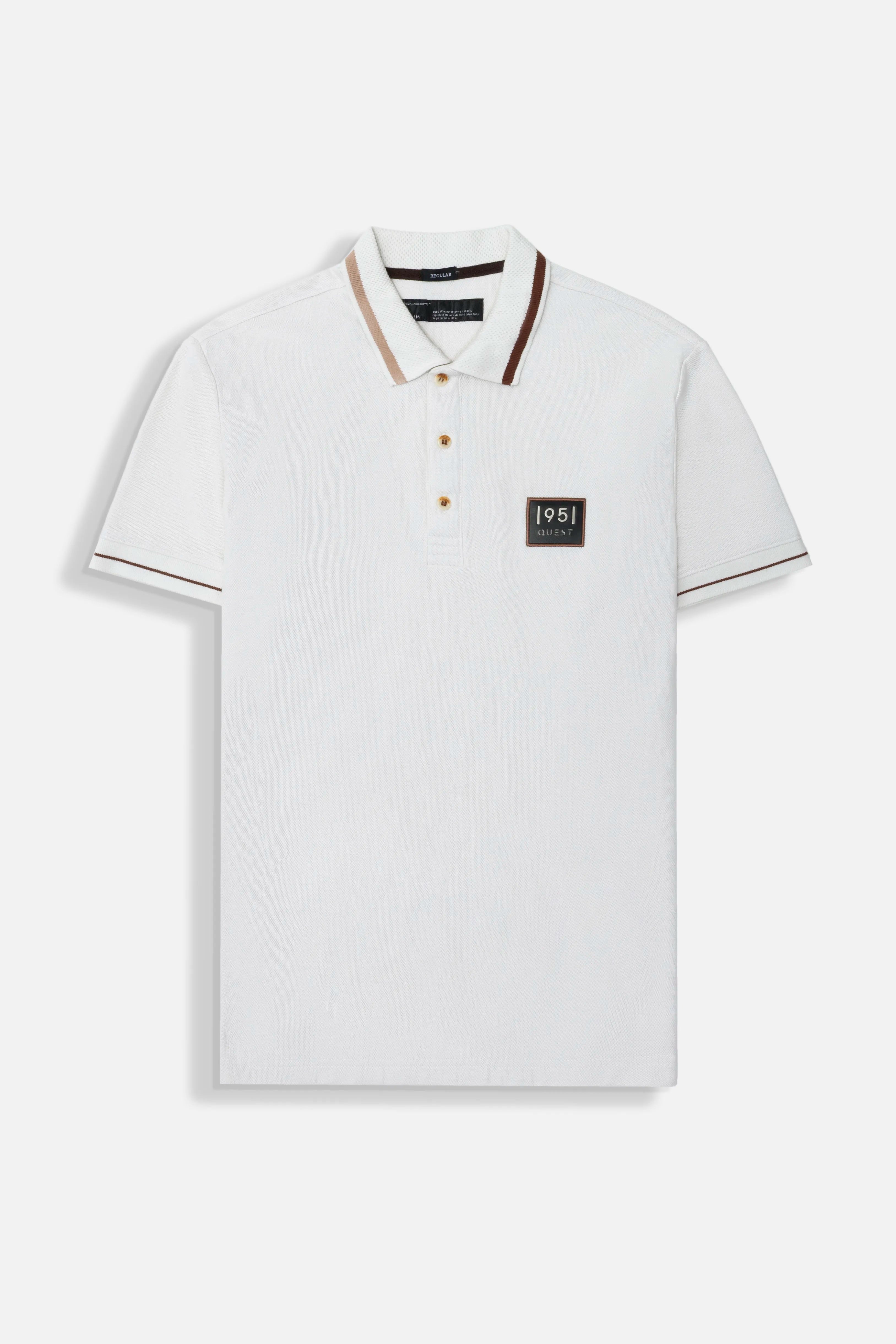 POLO MANGA CORTA COLOR IVORY