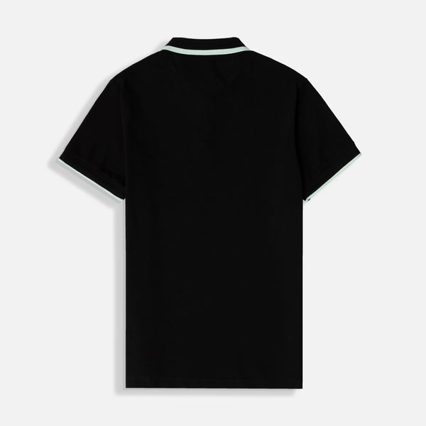 POLO MANGA CORTA COLOR NEGRO
