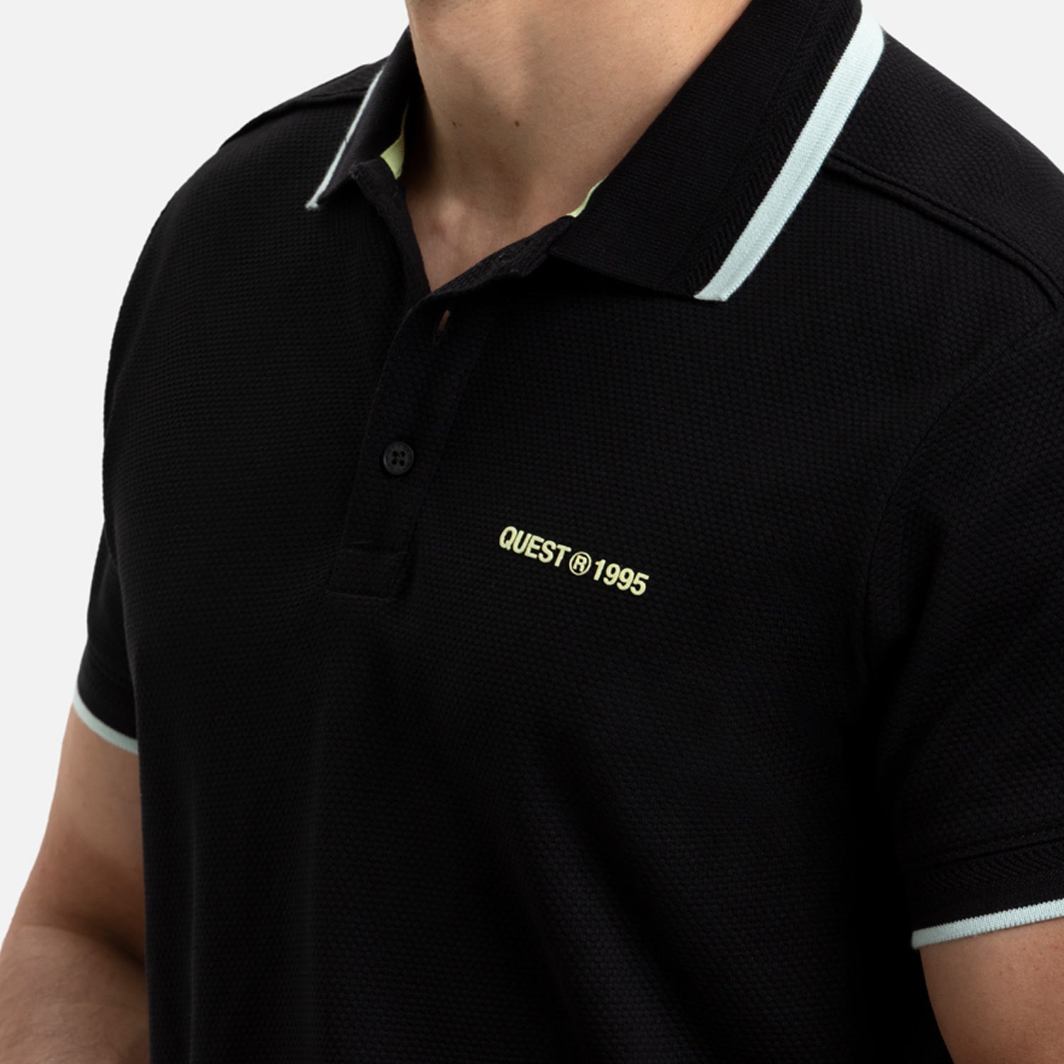 POLO MANGA CORTA COLOR NEGRO