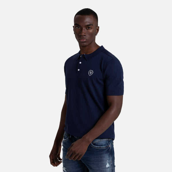 POLO MANGA CORTA COLOR AZUL OSCURO