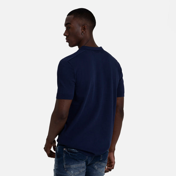 POLO MANGA CORTA COLOR AZUL OSCURO