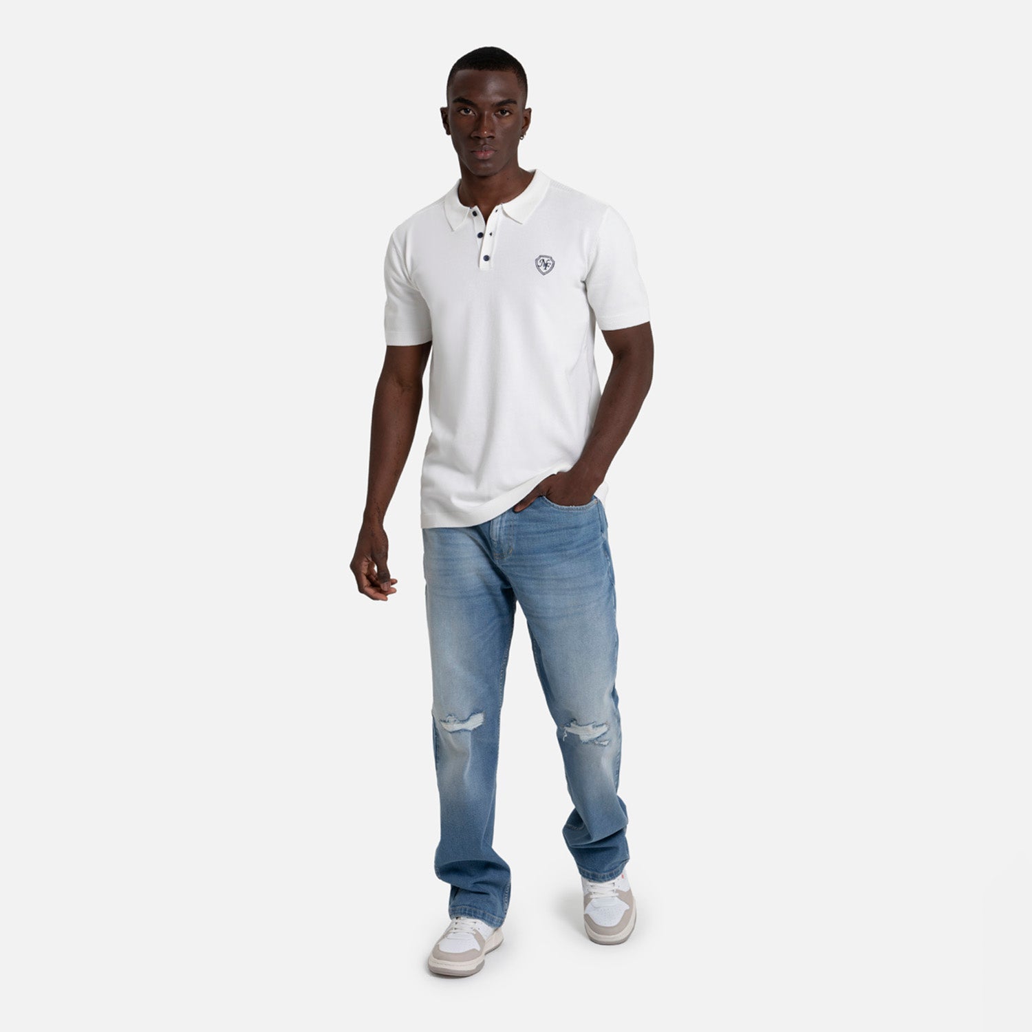 POLO MANGA CORTA COLOR IVORY