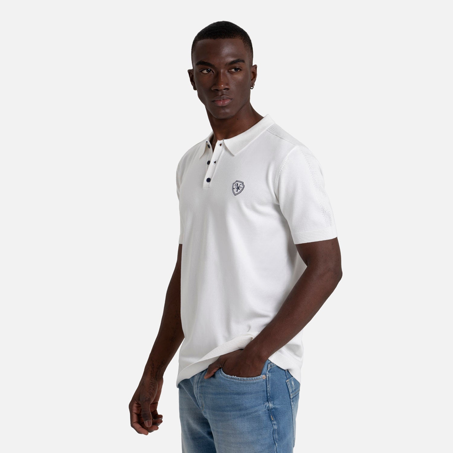 POLO MANGA CORTA COLOR IVORY