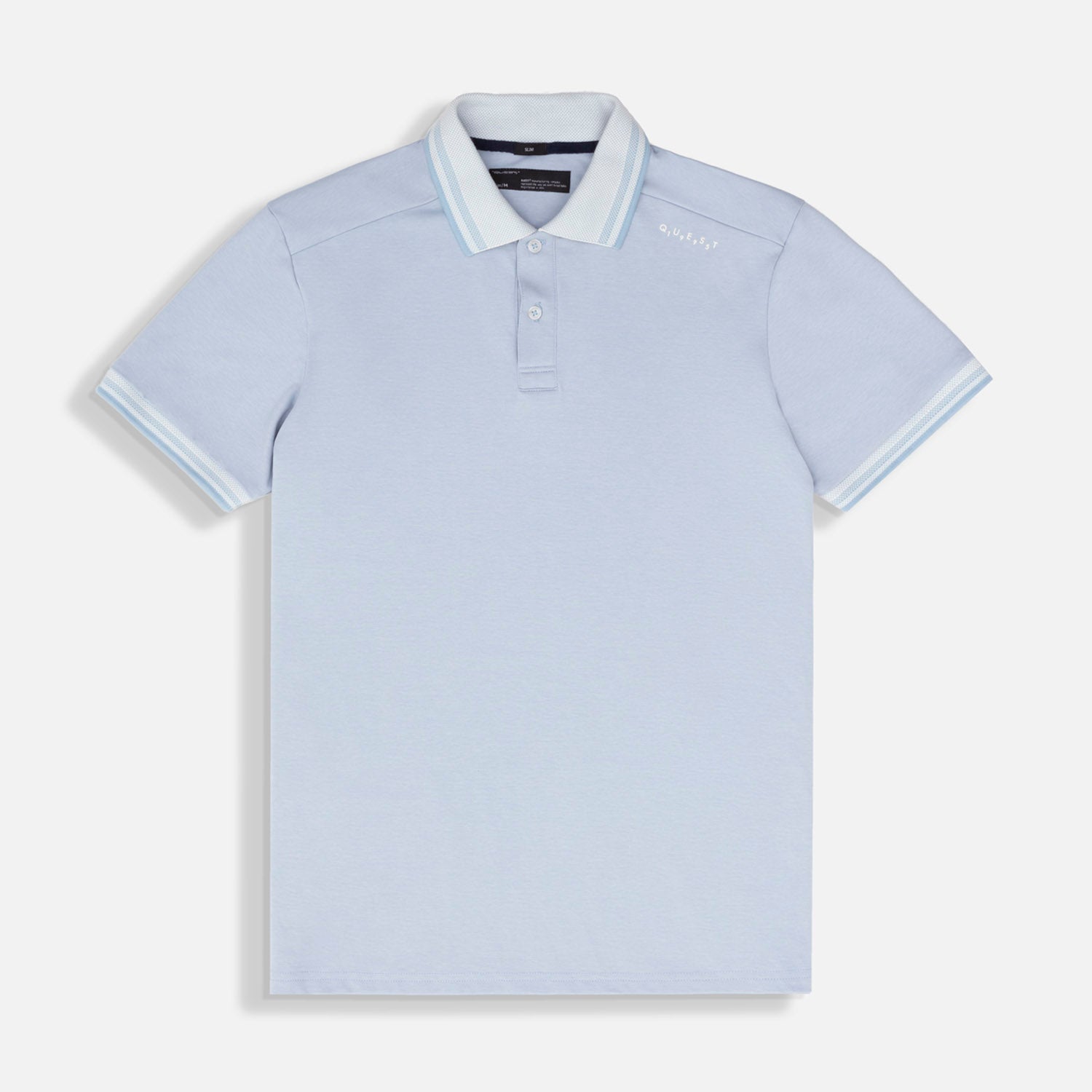 POLO MANGA LARGA COLOR AZUL CHAMBRAY