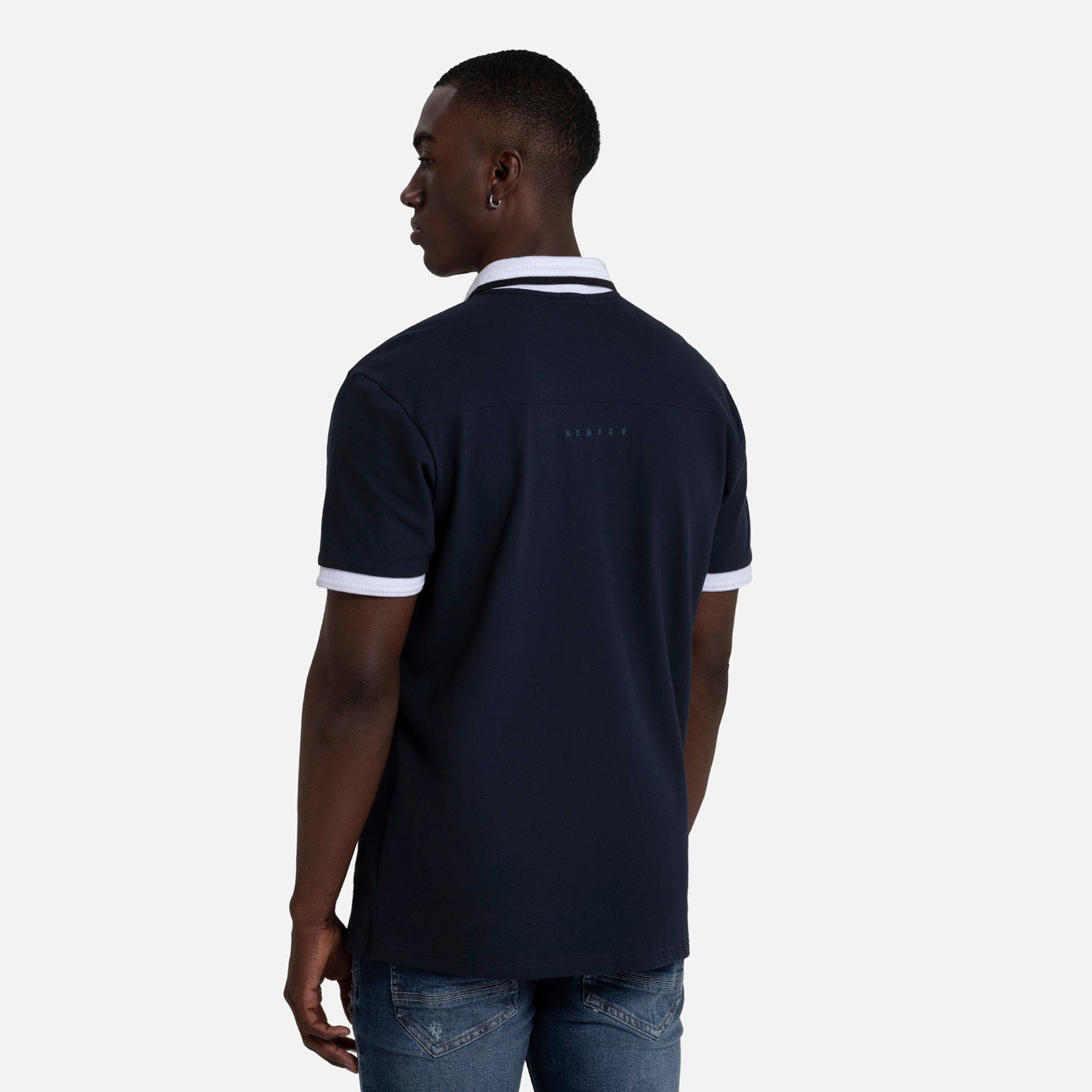 POLO MANGA CORTA COLOR AZUL OSCURO