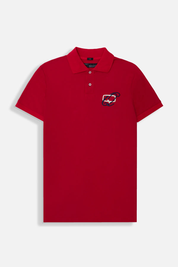 POLO MANGA CORTA COLOR ROJO