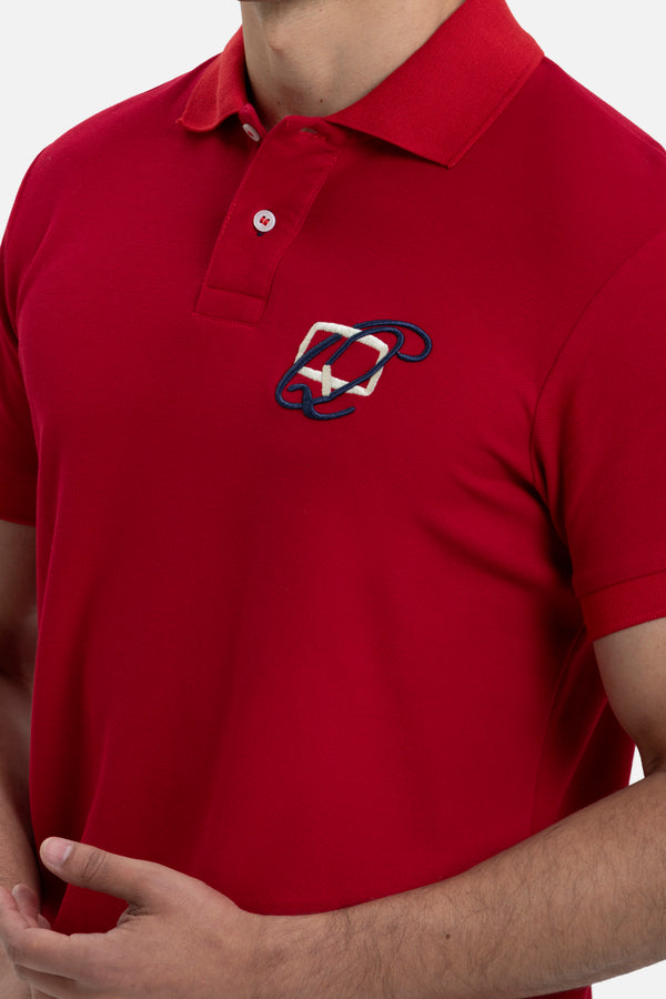 POLO MANGA CORTA COLOR ROJO