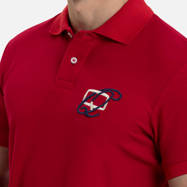 POLO MANGA CORTA COLOR ROJO
