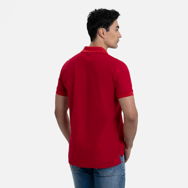 POLO MANGA CORTA COLOR ROJO