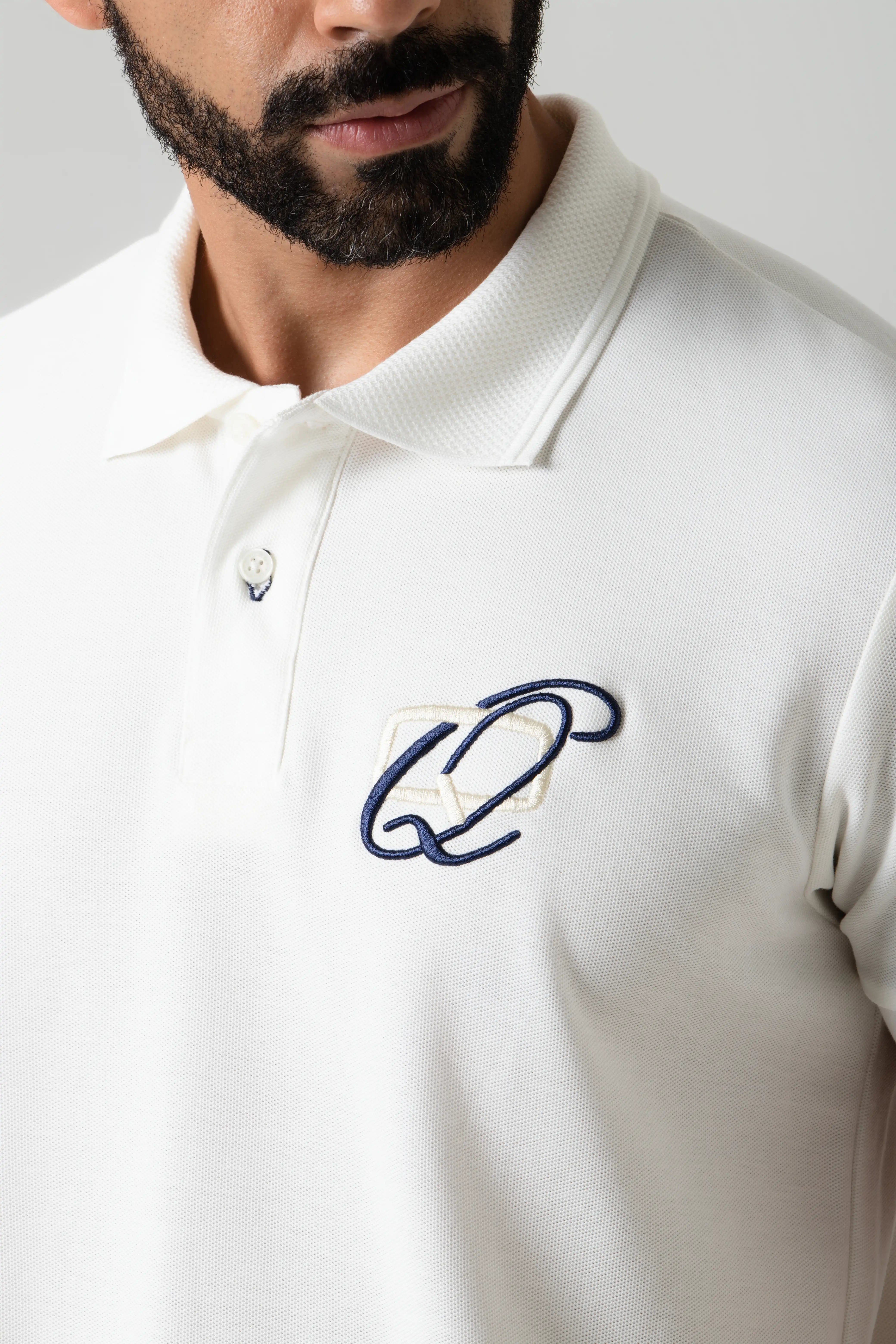 POLO MANGA CORTA COLOR IVORY