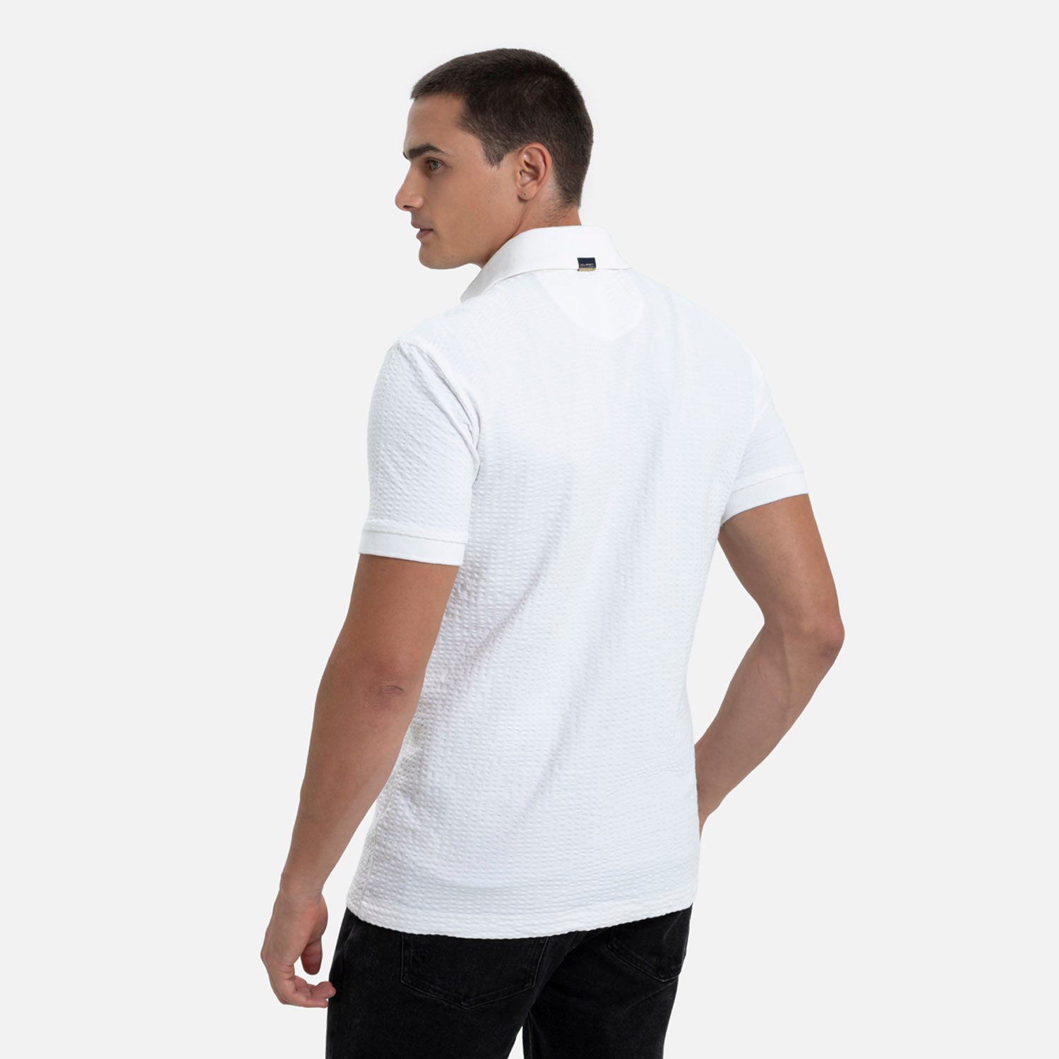 POLO MANGA CORTA COLOR IVORY