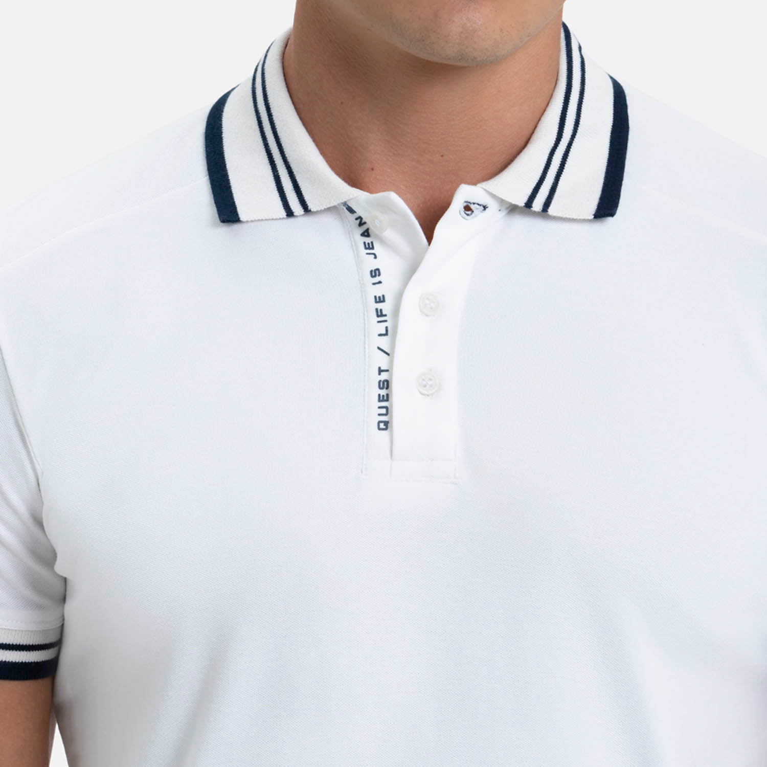 POLO MANGA CORTA COLOR IVORY