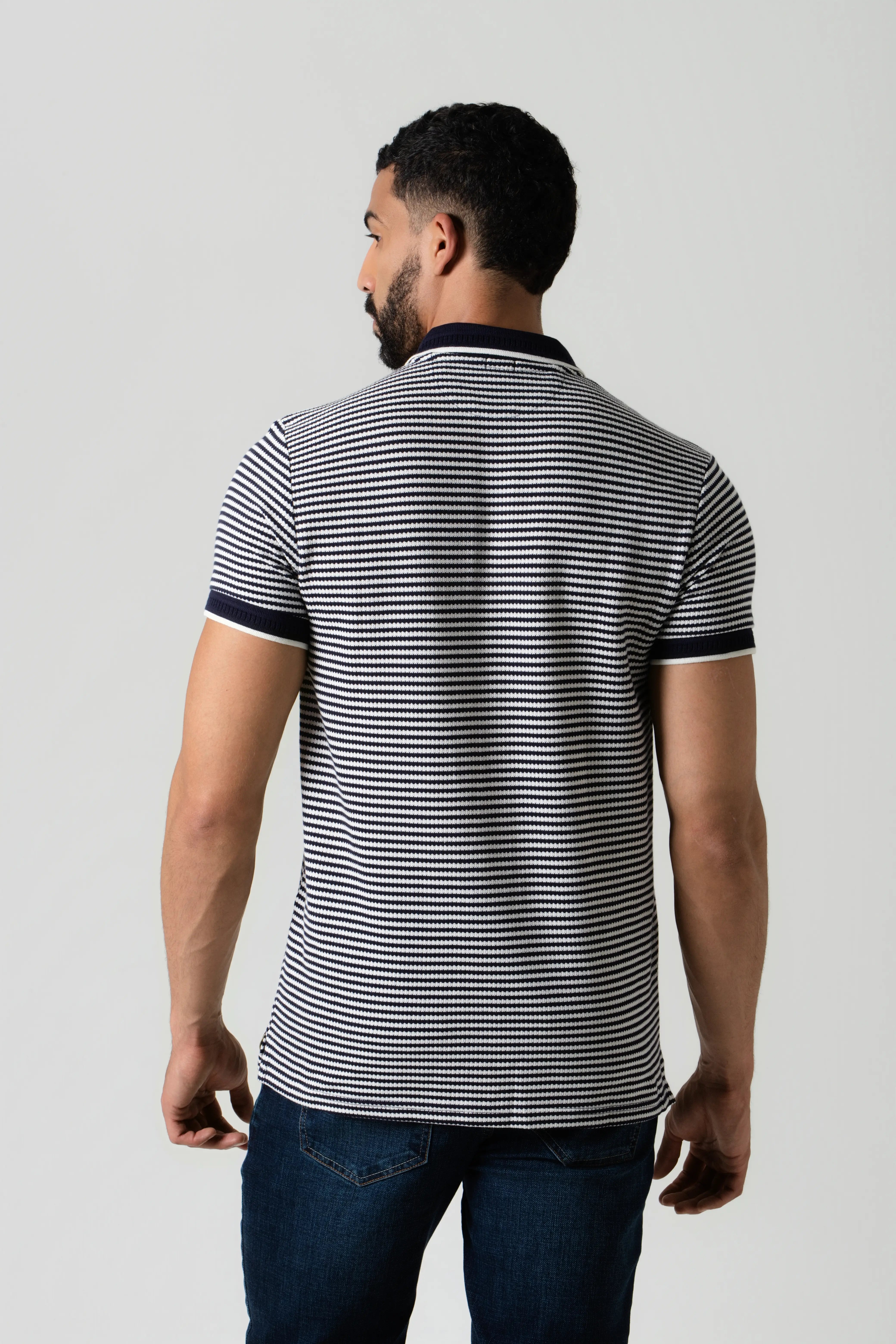 POLO MANGA CORTA COLOR AZUL OSCURO