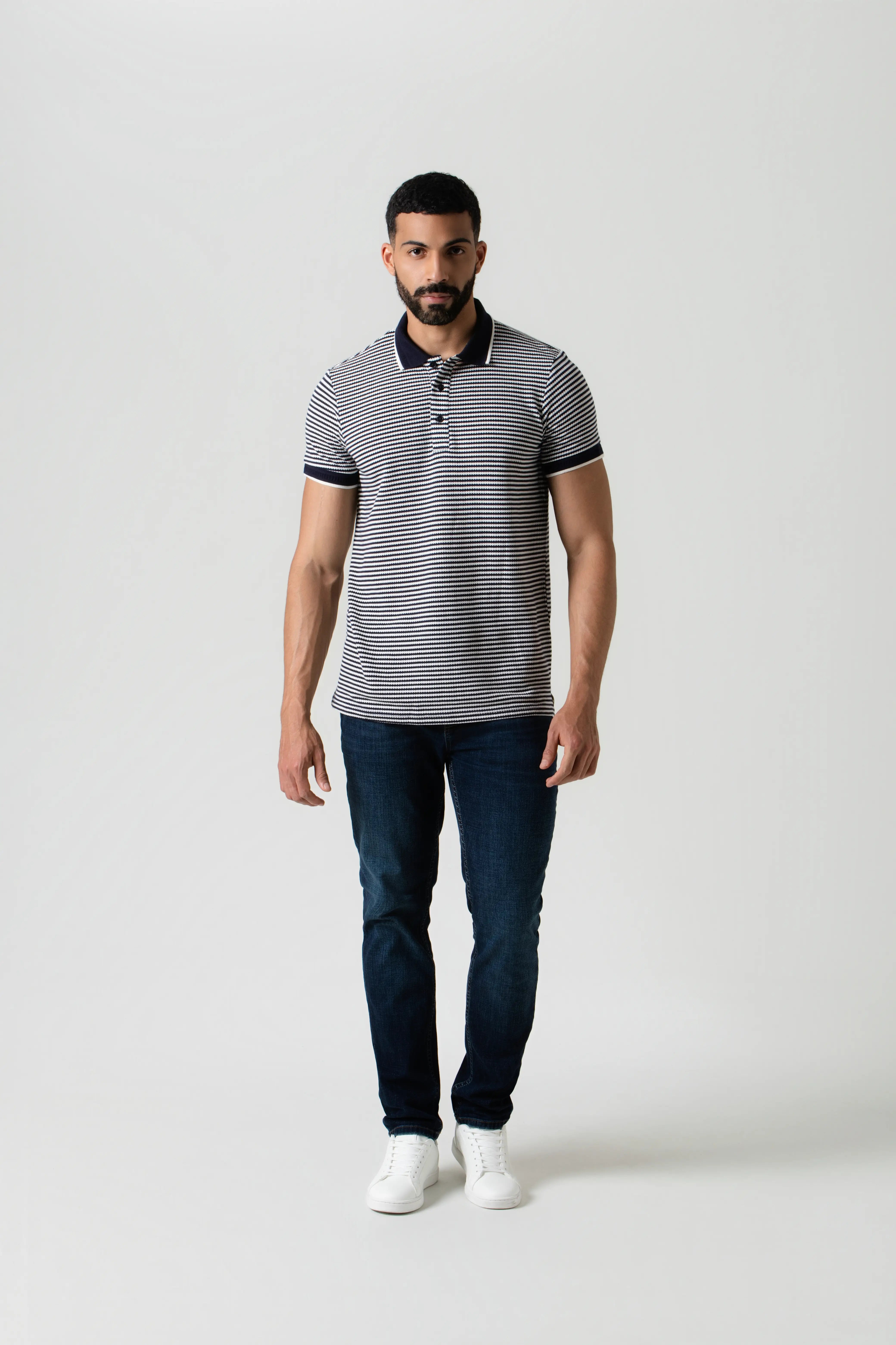 POLO MANGA CORTA COLOR AZUL OSCURO