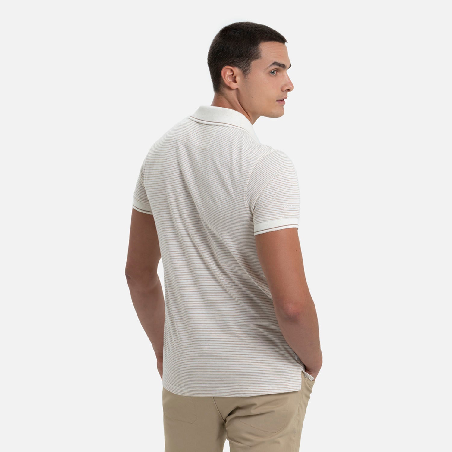 POLO MANGA CORTA COLOR IVORY