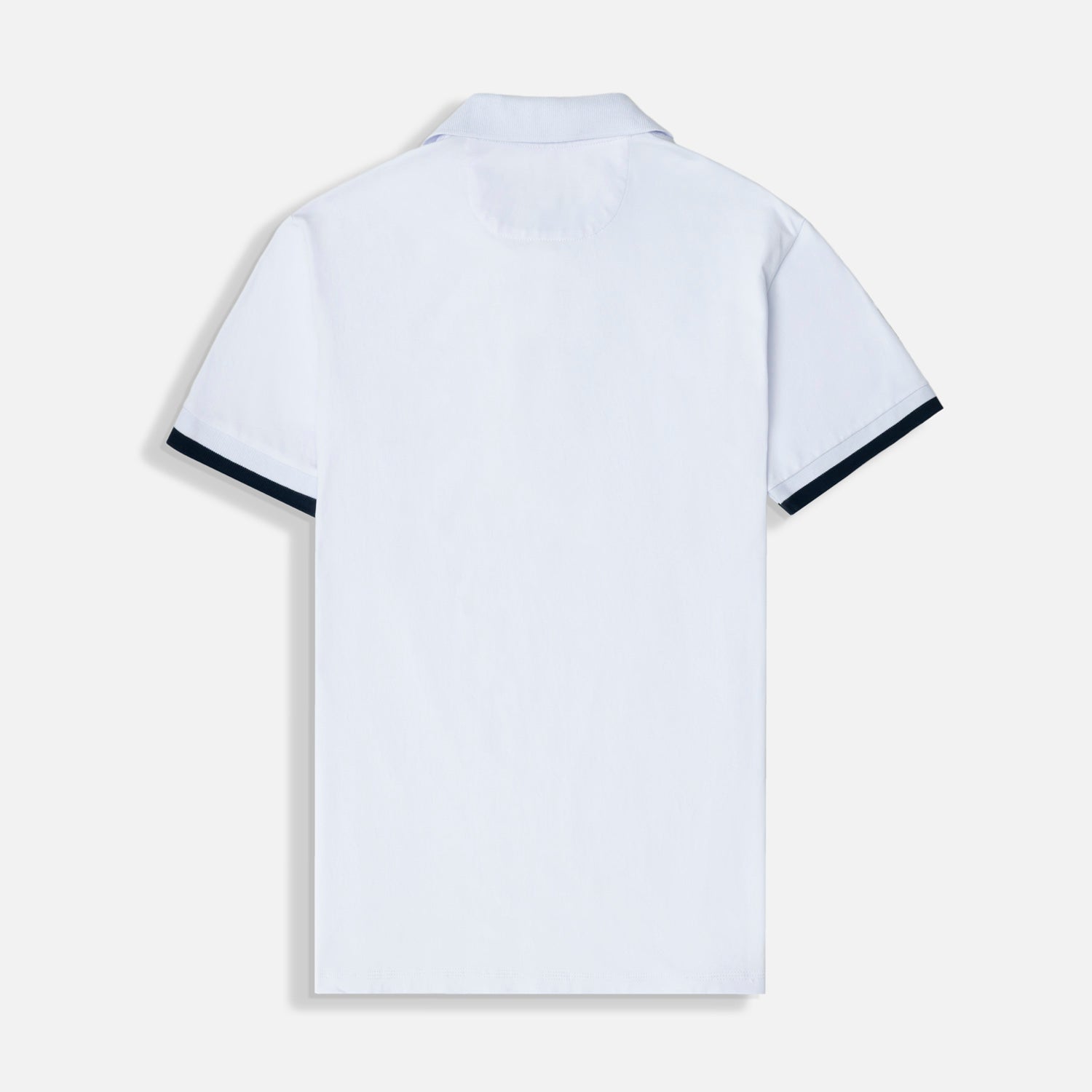 POLO MANGA CORTA COLOR BLANCO OPTICO