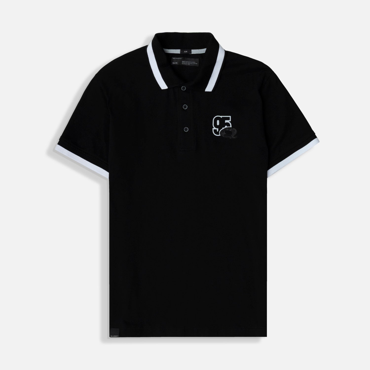 POLO MANGA CORTA COLOR NEGRO