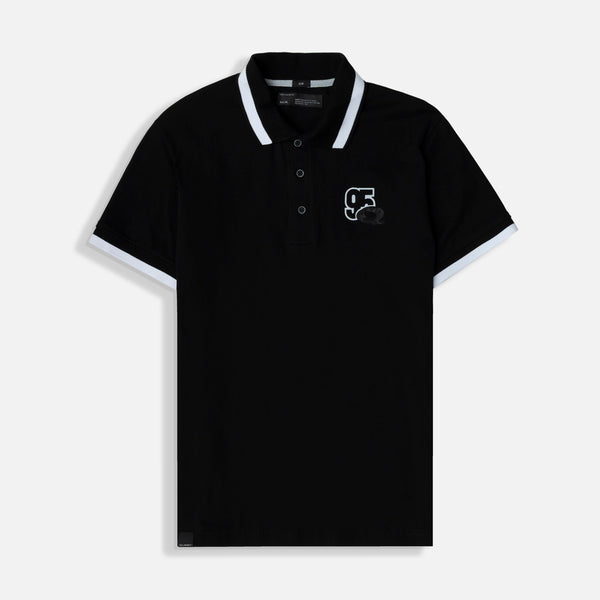 POLO MANGA CORTA COLOR NEGRO
