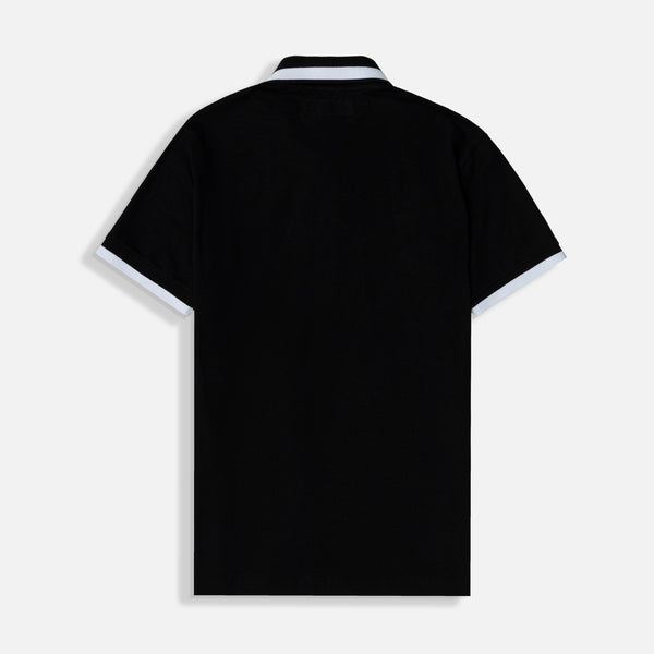 POLO MANGA CORTA COLOR NEGRO