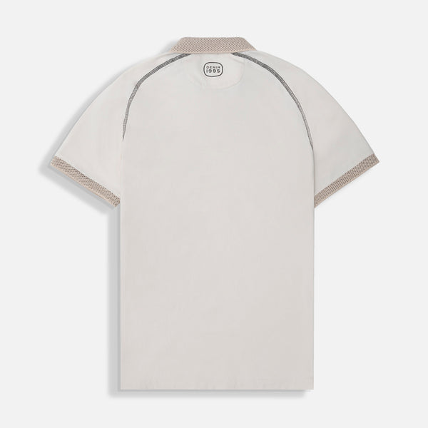 POLO MANGA CORTA COLOR WHITECAP GRAY
