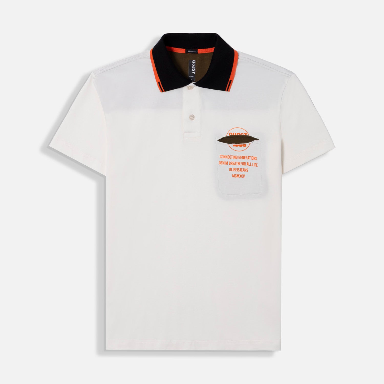 POLO MANGA CORTA COLOR IVORY