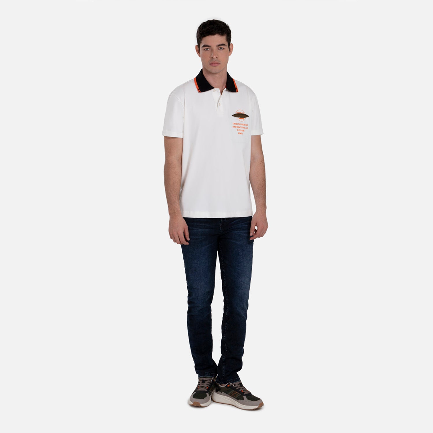 POLO MANGA CORTA COLOR IVORY