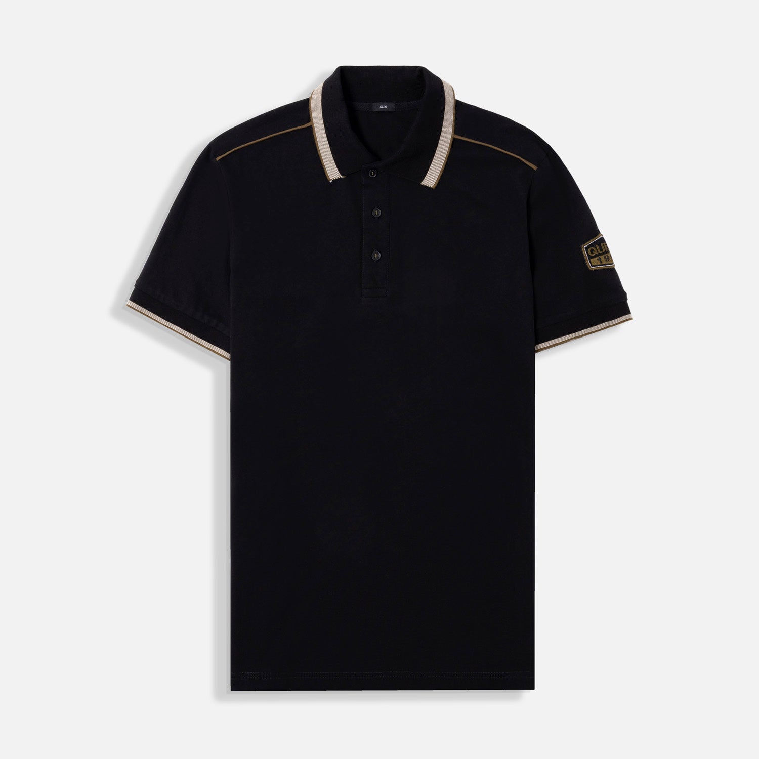 POLO MANGA CORTA COLOR NEGRO