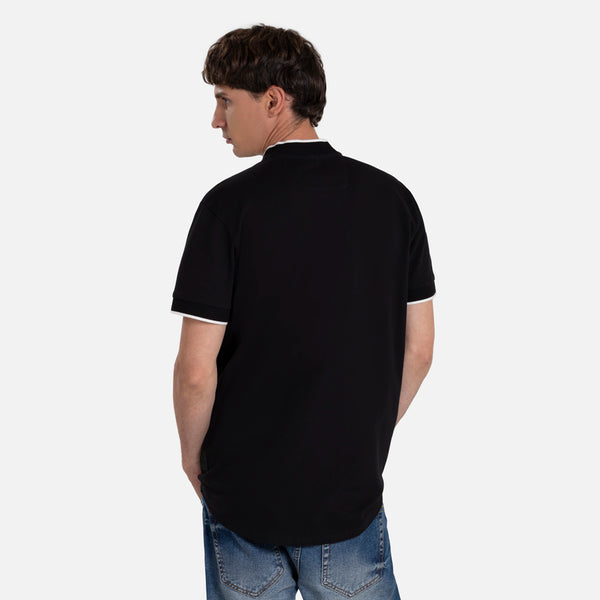 POLO MANGA CORTA COLOR NEGRO