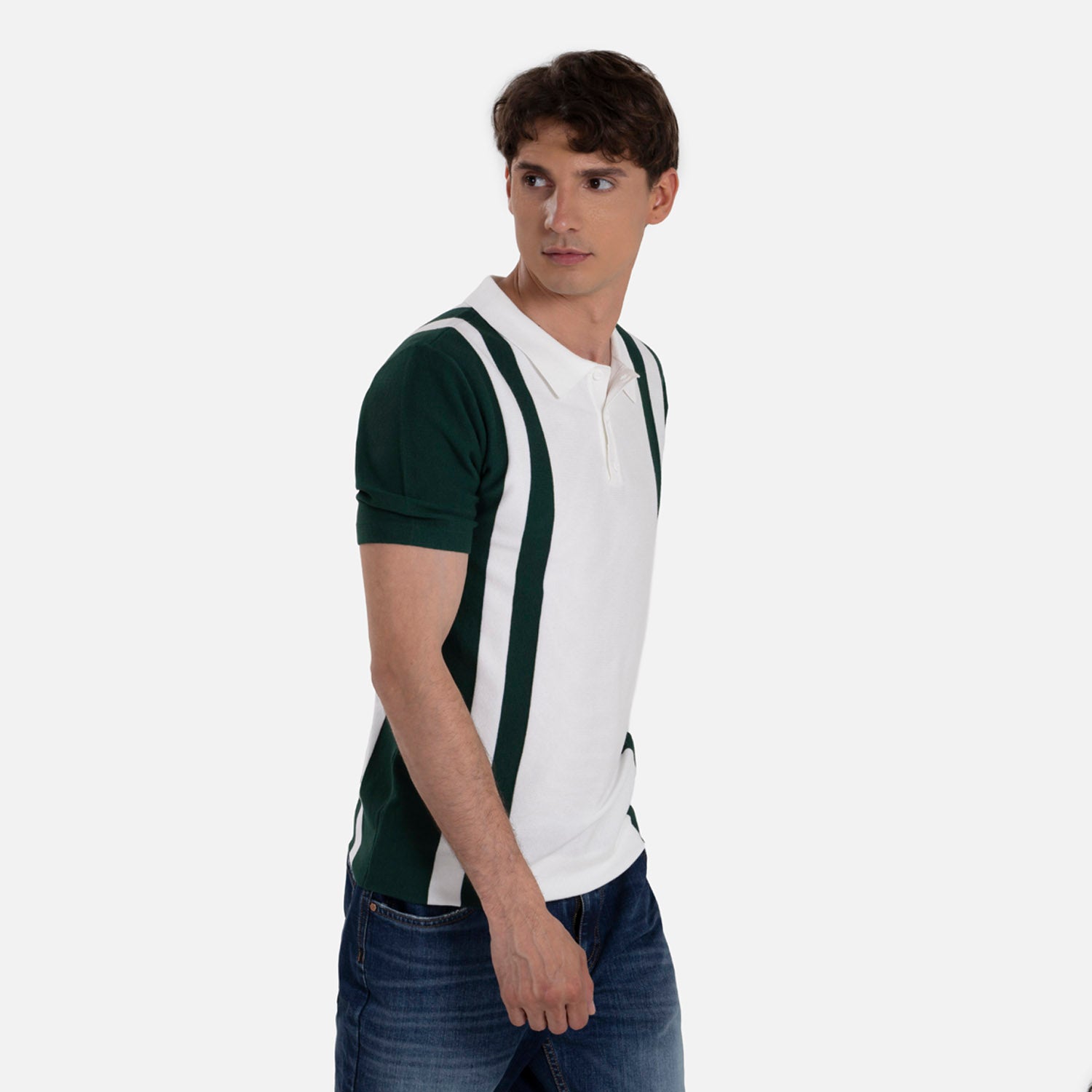 POLO MANGA CORTA COLOR IVORY