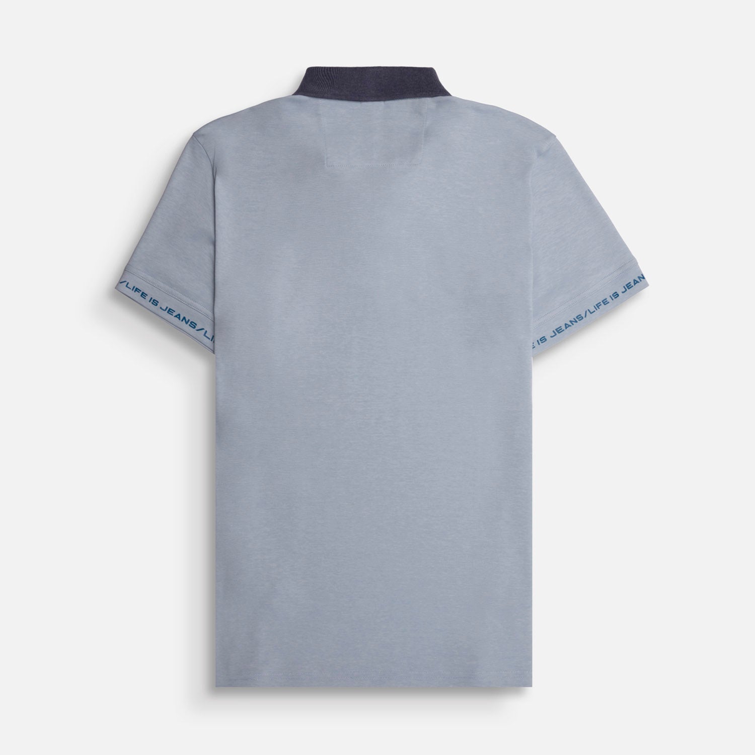 POLO MANGA CORTA COLOR AZUL CHAMBRAY