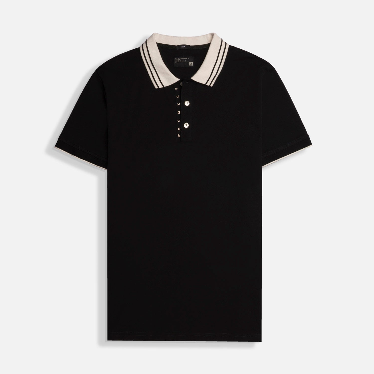 POLO MANGA CORTA COLOR NEGRO