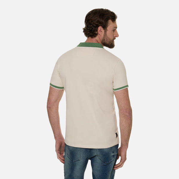 POLO MANGA CORTA COLOR WHITECAP GRAY