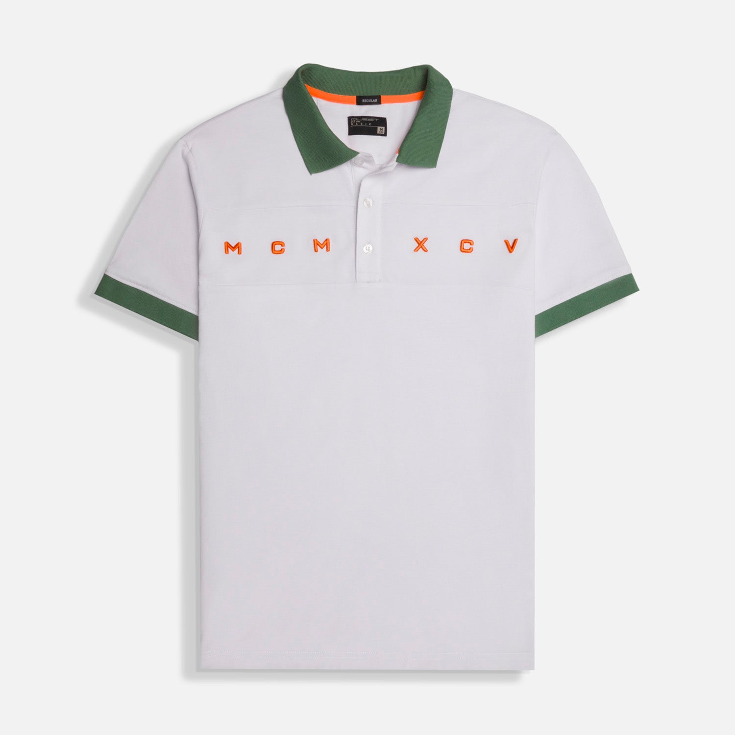 POLO MANGA CORTA COLOR BLANCO OPTICO