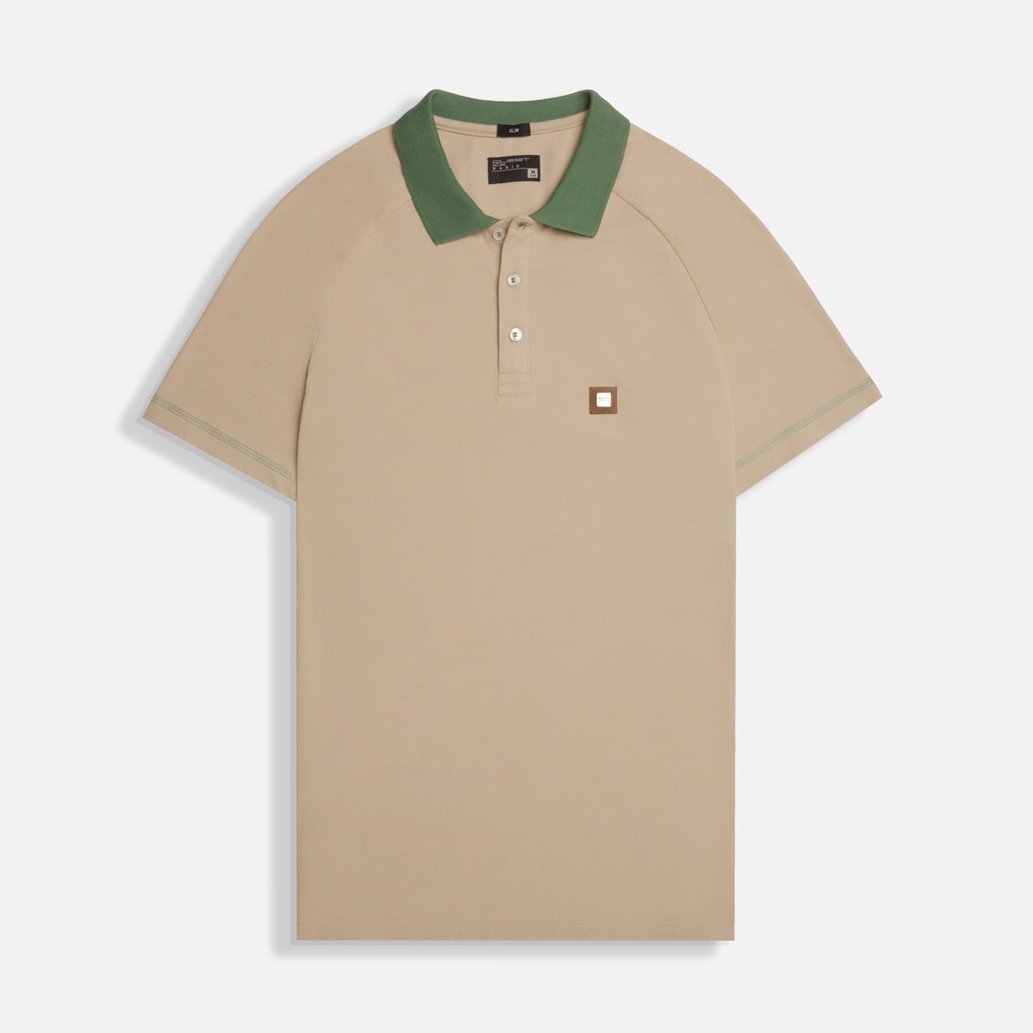 POLO MANGA CORTA COLOR BEIGE