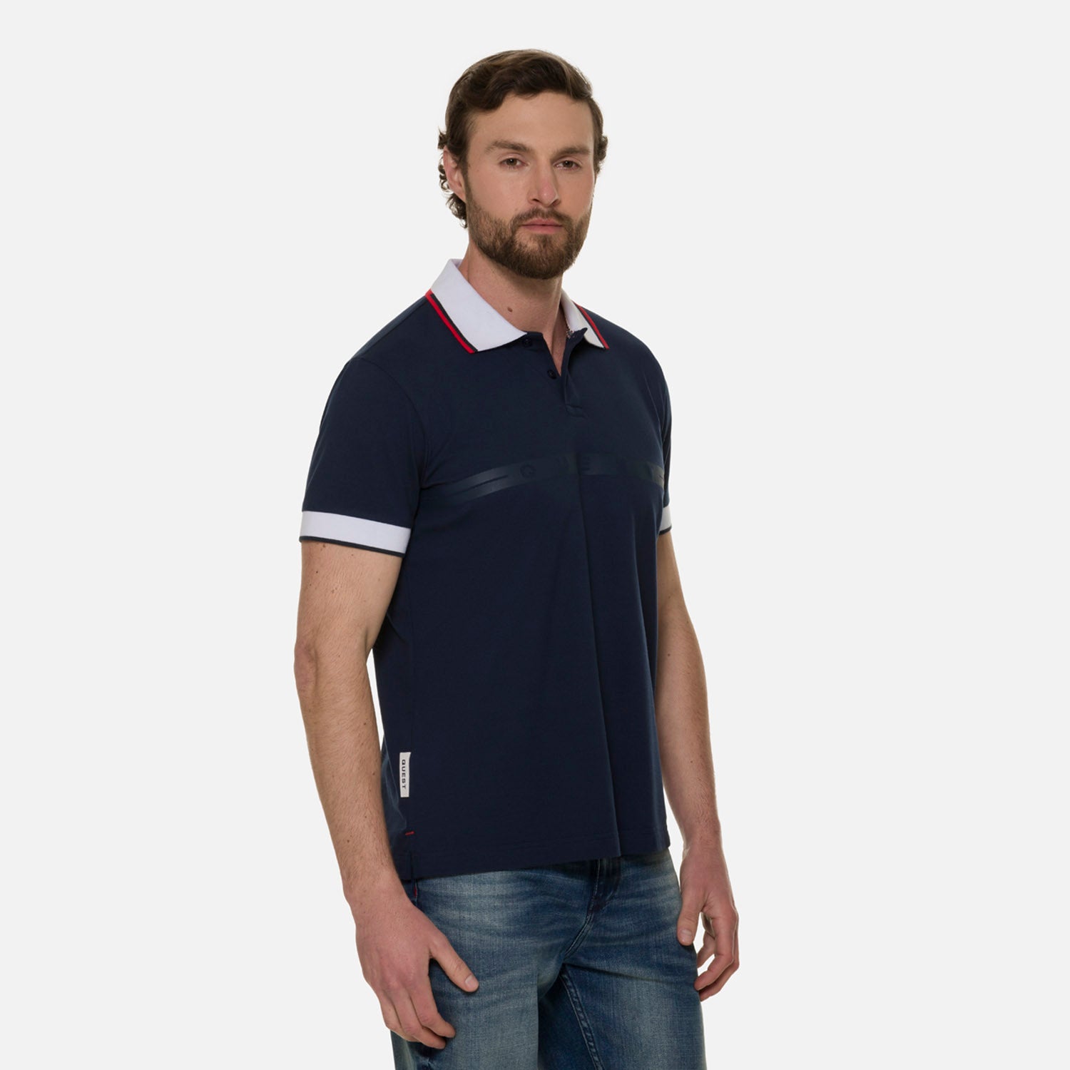 POLO MANGA CORTA COLOR AZUL OSCURO