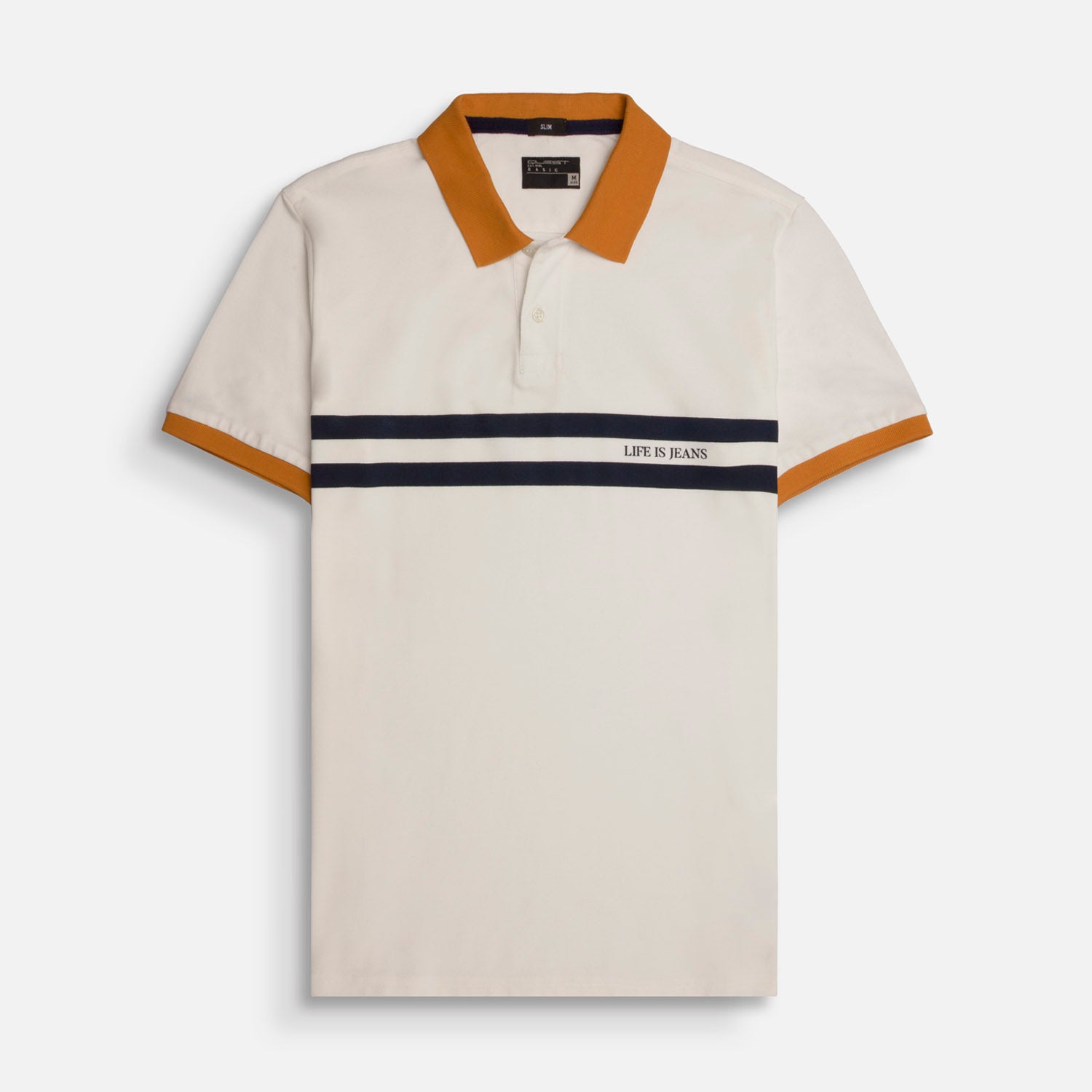 POLO MANGA CORTA COLOR IVORY