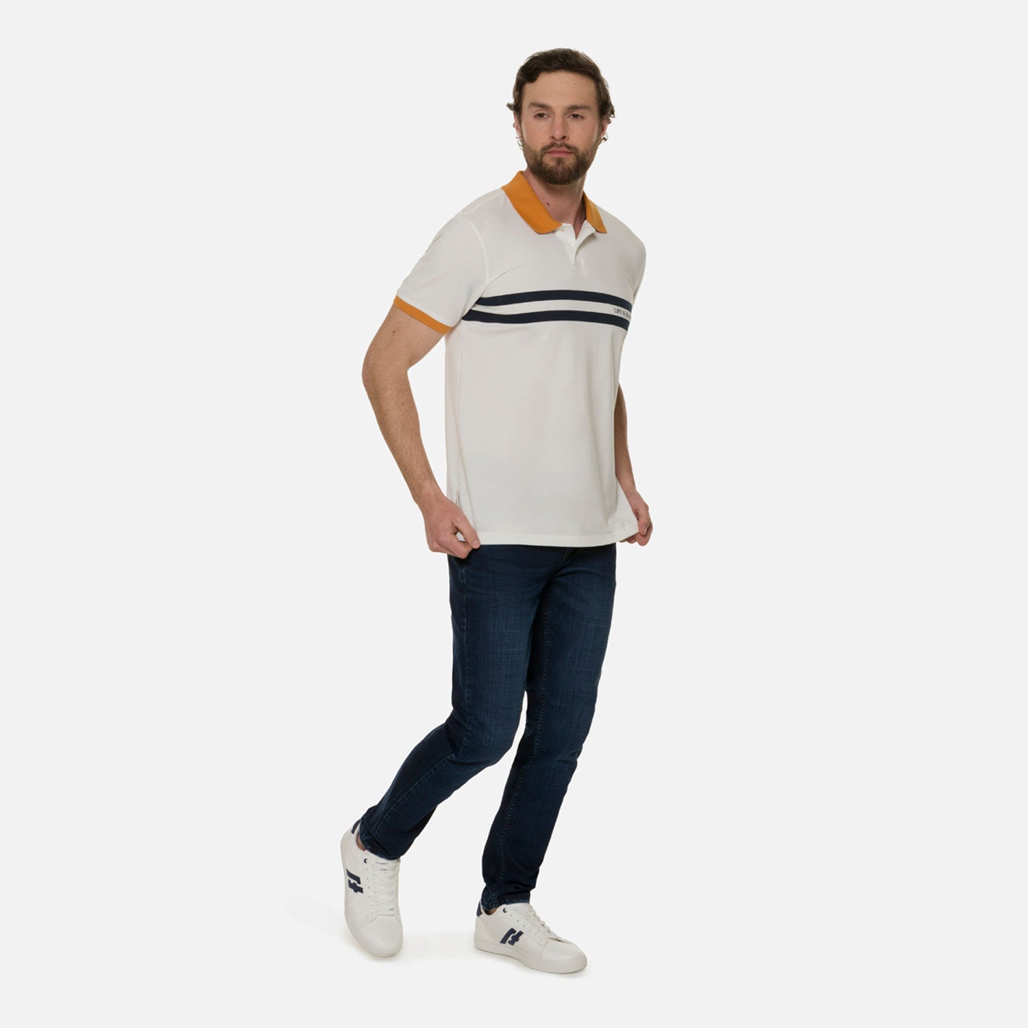 POLO MANGA CORTA COLOR IVORY