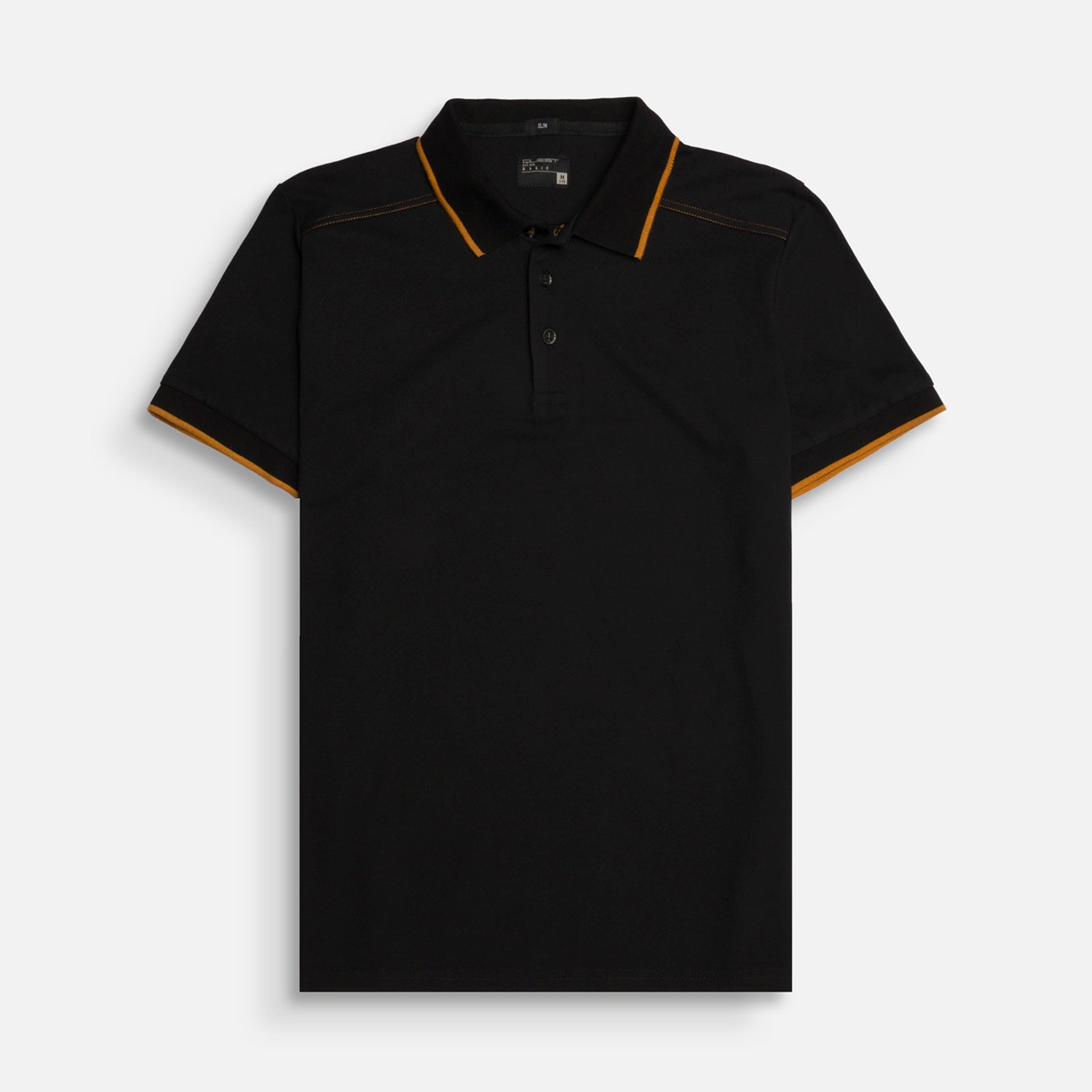 POLO MANGA CORTA COLOR NEGRO