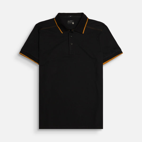 POLO MANGA CORTA COLOR NEGRO