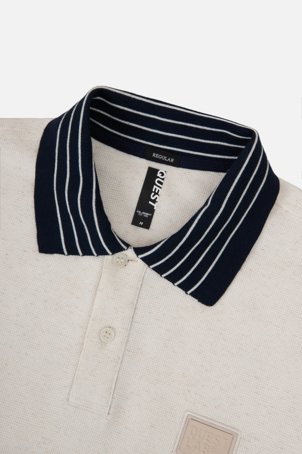 POLO MANGA CORTA COLOR CRUDO