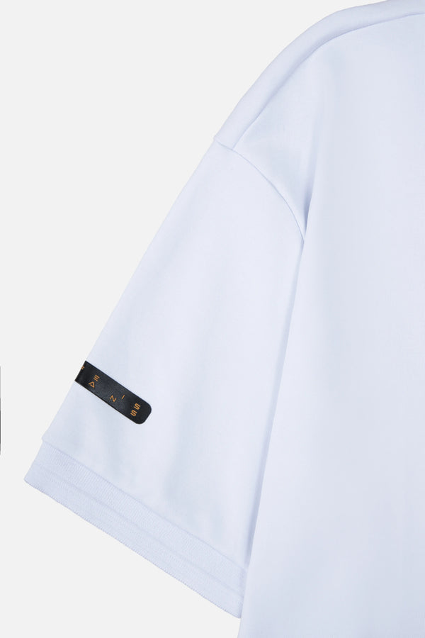 POLO MANGA CORTA COLOR BLANCO OPTICO