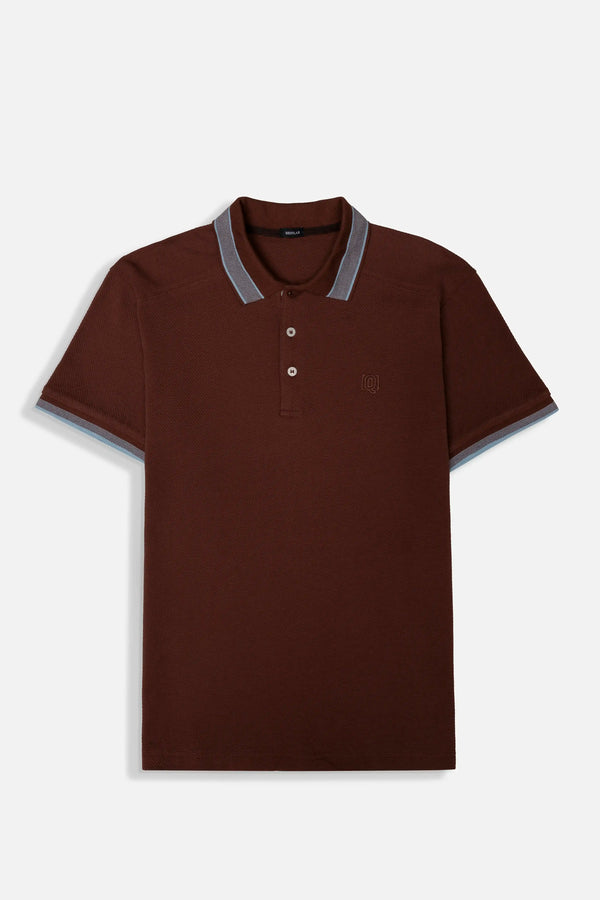 POLO MANGA CORTA COLOR BRUNETTE