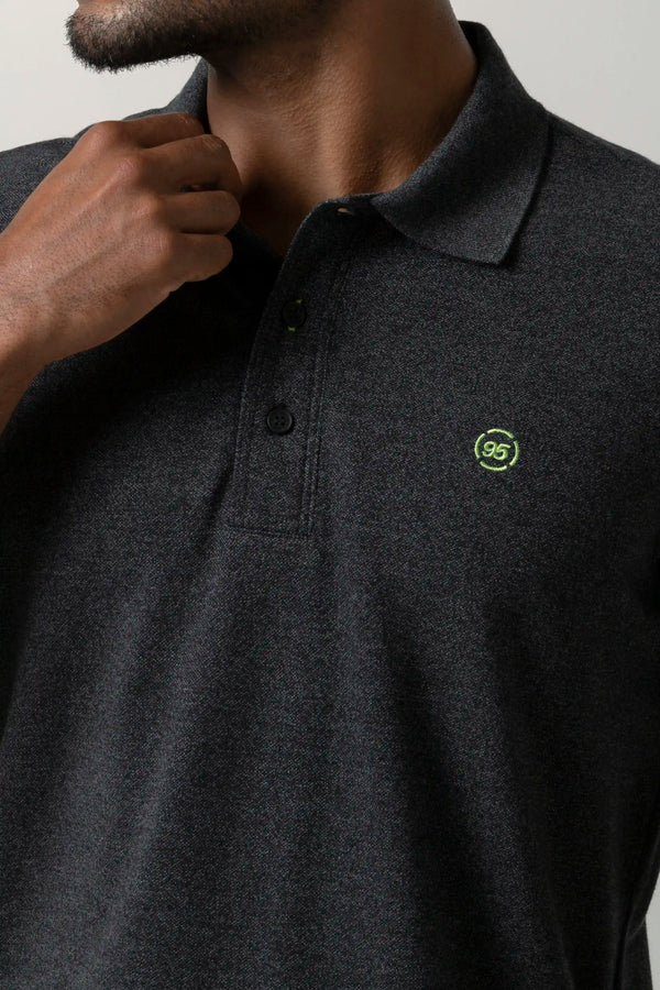 POLO MANGA CORTA COLOR NEGRO