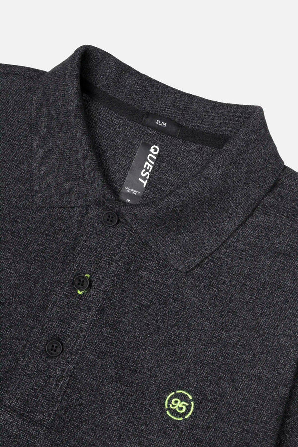 POLO MANGA CORTA COLOR NEGRO